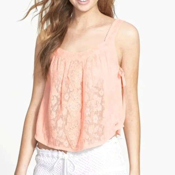 💓SOLD💓RIP CURL Catching Rays FLoral Lace Tank - Picture 8 of 16